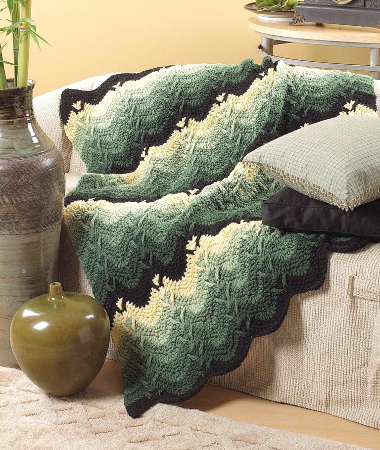 Mountain Forests Afghan Crochet Pattern