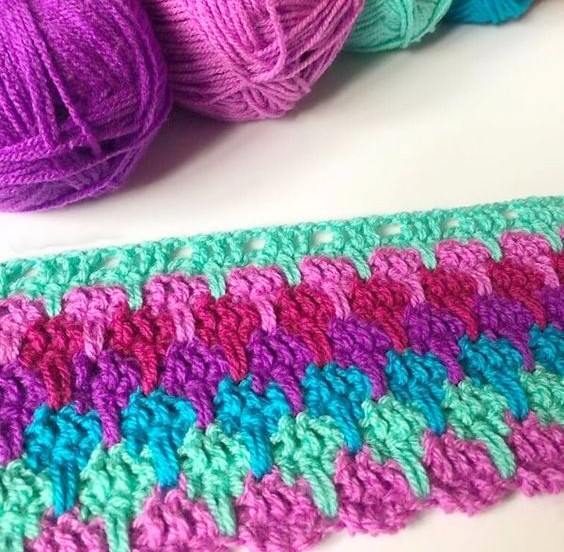 Larksfoot Stitch Blanket