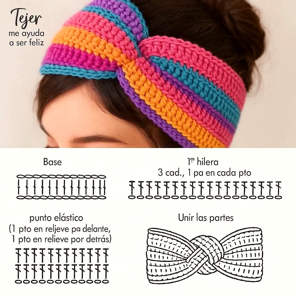 Courtney Crochet Twist Headband Pattern