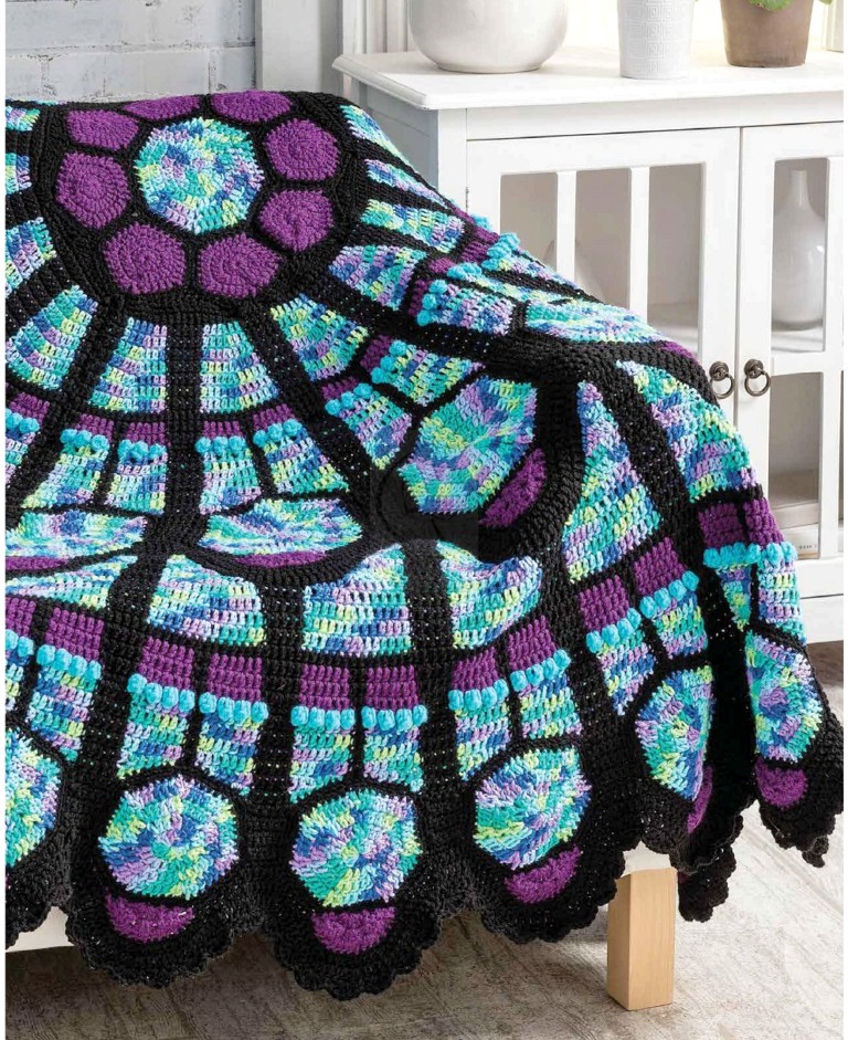 Cathedral Window Afghan Free Pattern