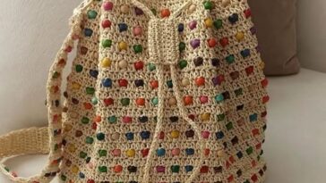 Beaded Crochet Handbag