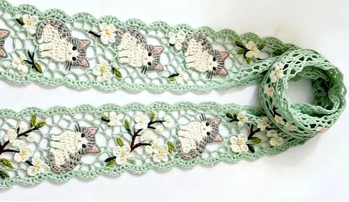 Cute Cat Scarf Pattern