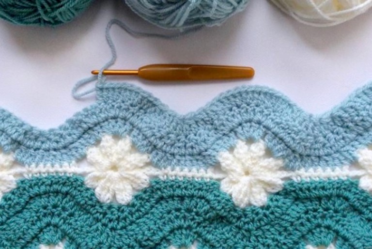 Daisy Chain Blanket Crochet Free Pattern
