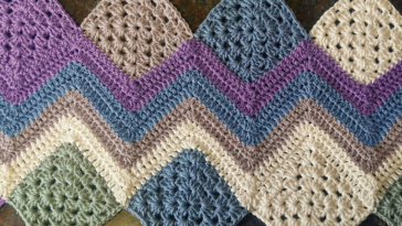 Granny Stripes Blanket Free Pattern