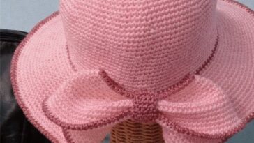 Crochet Bow Hat Pattern