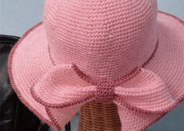 Crochet Bow Hat Pattern